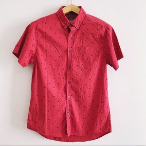 Slim fit men’s red shirt
